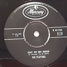 The Platters, Mercury B45-766, Out Of My Mind/Twilight Time, 45, Sweden Press