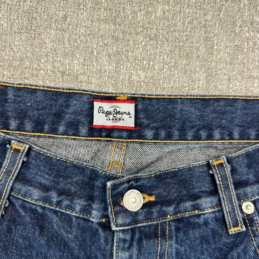 Bermudas de Colección Pepe Jeans London Para Hombre Talla 34 Azul Suelto Hecho en EE. UU. Foto 3 de 4