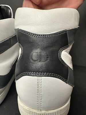 Men's Christian Dior Homme High Top White Leather Sneakers Shoes