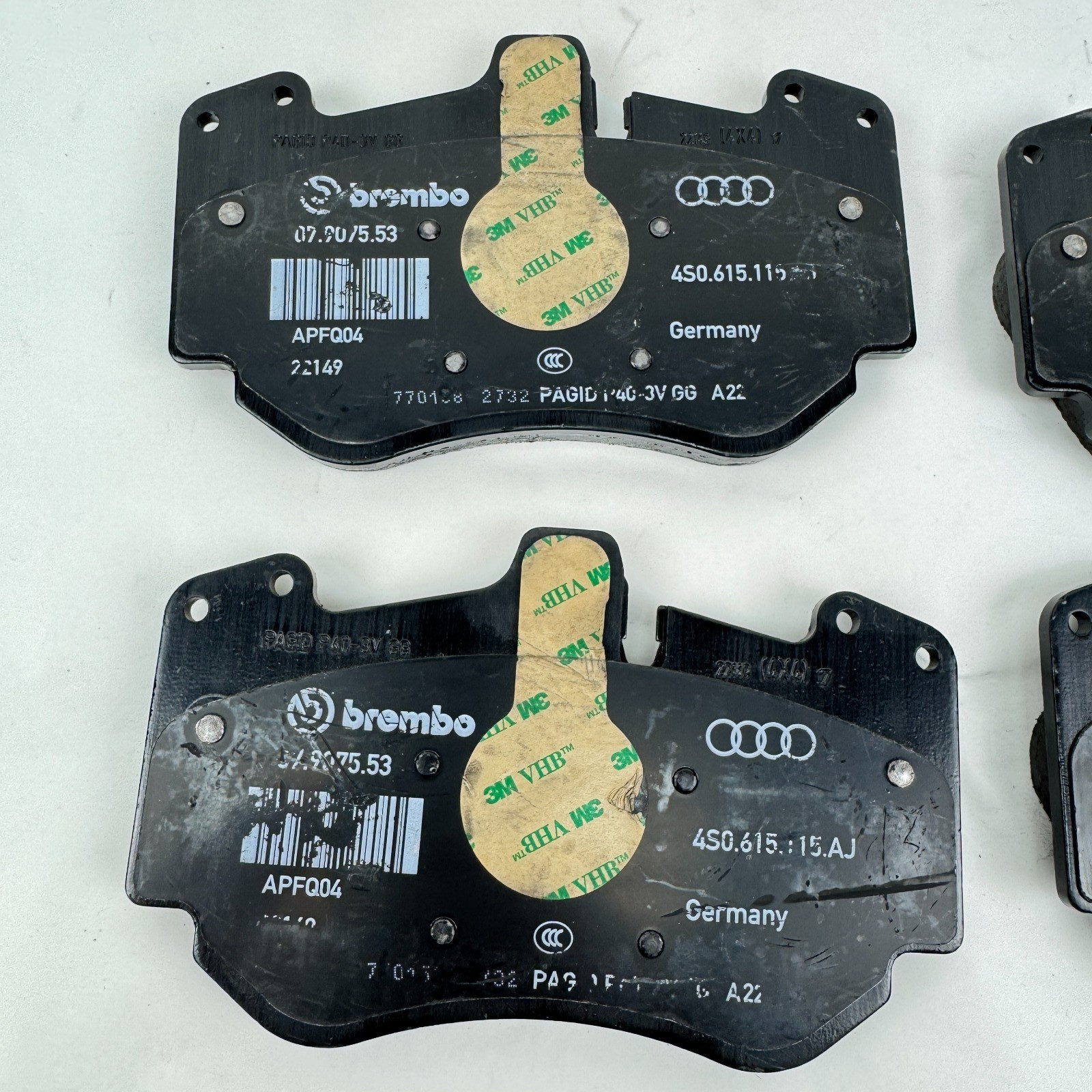 OEM Lamborghini 10-14 Gallardo 22-24 Huracan Front Disc Brake Pads 4S0698151AA