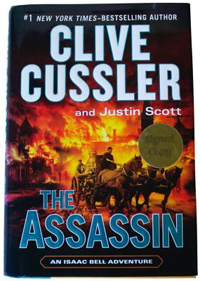 CLIVE CUSSLER Assassin SIGNED 1ST EDITION Isaac Bell Suspense Thriller 2015 HC