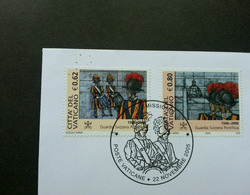 [SJ] Vatican Switzerland Joint Issue 500th Anniv Swiss 2005 (joint FDC *see scan - Image 2 of 4
