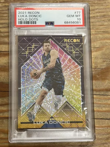 2021 Panini Recon Luka Doncic Holo Dots SSP CASE HIT PSA 10