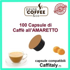 100 capsule cialde CAFFE' ALL'AMARETTO compatibili CAFFITALY