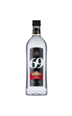 69 Strong Vodka, aus Polen, extra stark, 0,5 L, 69 % Vol.
