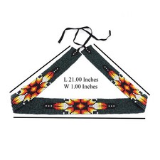 Nation New Native American Jewelry Hatband Hand Beaded Hat Band New Multi Color