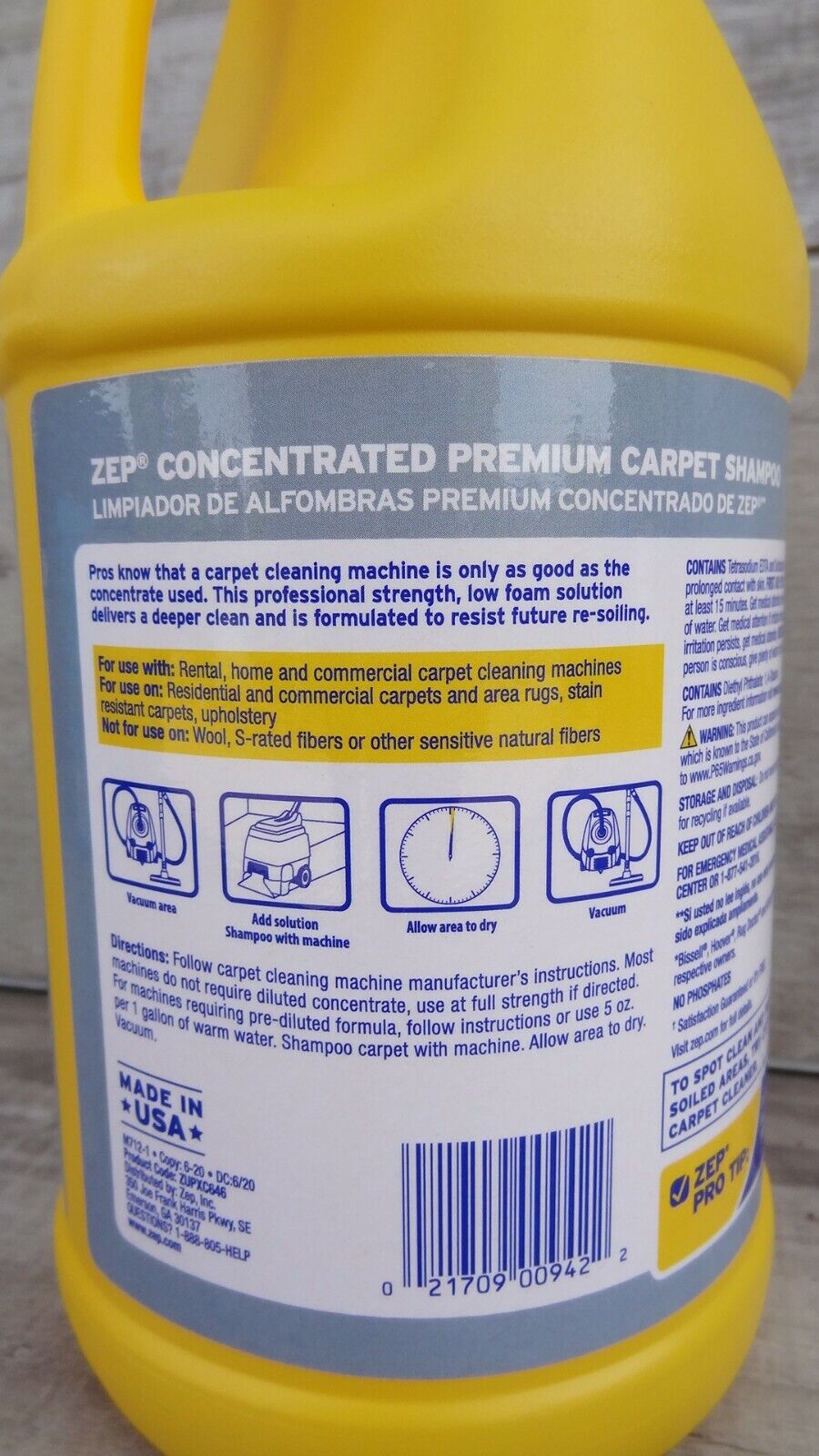 Premium Carpet Shampoo Stain Removal