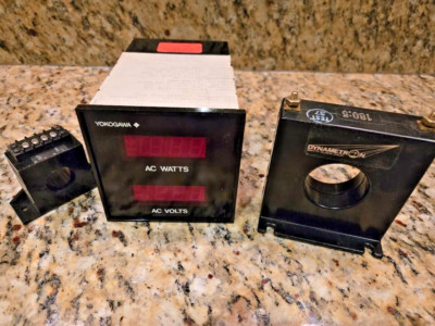 Yokogawa  Digital Meters (AC Watts and Volts) Including Two Current Transformers