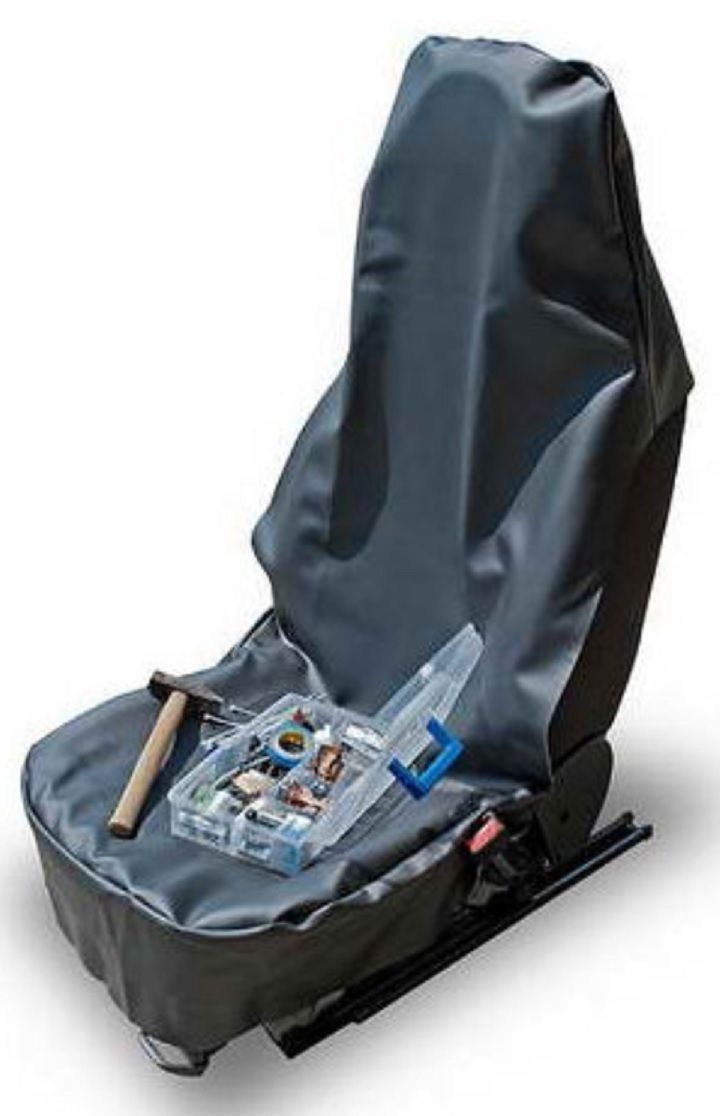 Car Seat Cover Car Seat Covers Protective Black Faux Leather-image