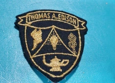Thomas A. Edison VINTAGE EMBROIDERED PATCH