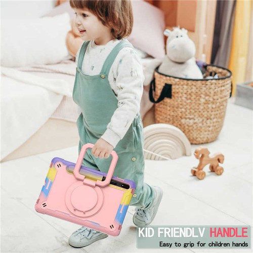 For Samsung Galaxy Tab S8 S9 S10+ Tablet Case Kids Shockproof Rotate Stand Cover - Picture 74 of 93