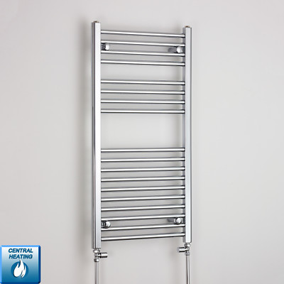 TRADESMAN Straight Chrome Heated Towel Rail Warmer, Chrome Central Heating  | forum.iktva.sa