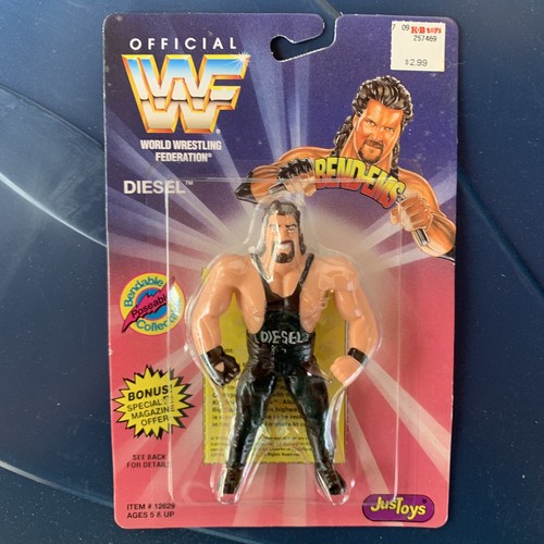 WWF JustToys Bend-Ems Series 1 Diesel WWE Kevin Na...