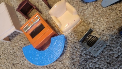 Vintage Ideal Renewal Marx Plasco Markenlos Kunststoff Puppenhaus Möbel Lot Spielzeug - Bild 17 von 24