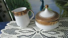 Gitty Eberthal Germany Gold Rim Plates Cups Saucers Coffee Pot Vegeta Bowl Pick1
