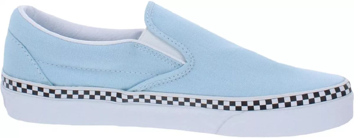 Vans slip on check foxing cool blue hotsell