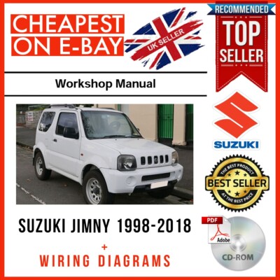 Suzuki Jimny JB 23 33 1998-2018 Werkstatt Service Reparatur Handbuch Anleitung + Kabel