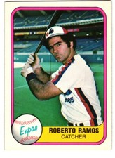 1981 Fleer #162 Roberto Ramos Montreal Expos Rookie