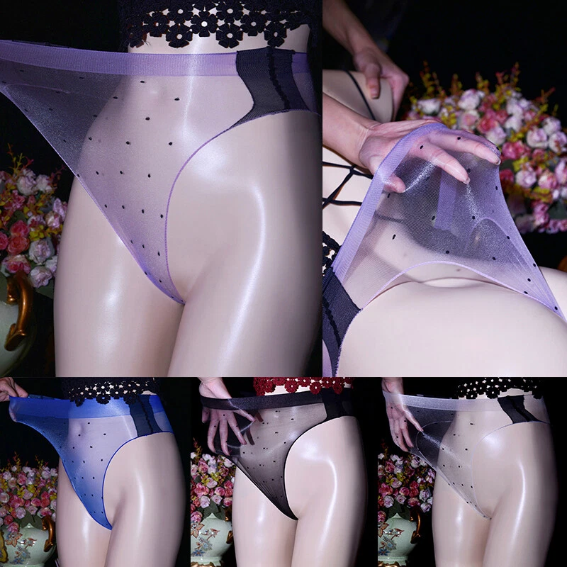 Women Sheer Panties Thong Ultra-thin Mesh Underwear See-through Lingerie Knicker - Image 2 of 4