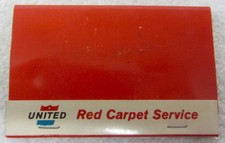 NEW Vintage UNITED AIRLINES FLIGHT Full Matchbook Red Carpet First Class NOS