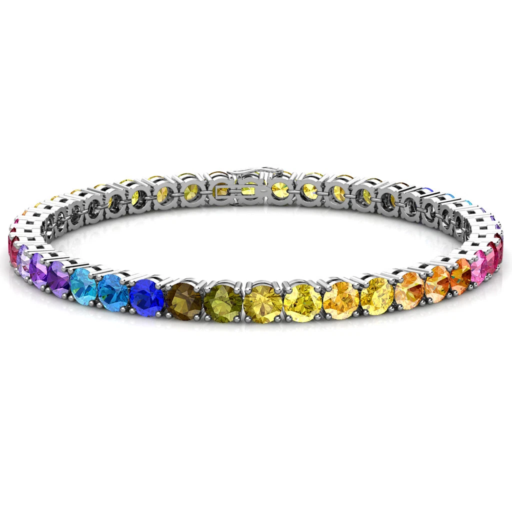 Rainbow cz hotsell bracelet