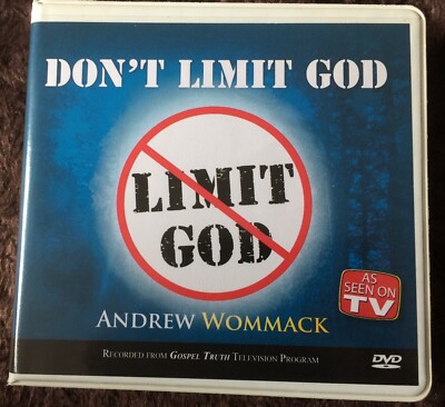 DVD Andrew Wommack 4 DVDs:  ''Dont Limit God''! NEU - OVP