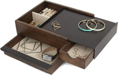 Umbra Stowit Storage Box (Black/Walnut) Black/Walnut 