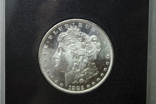 1882-CC $1 Silver Morgan Dollar GSA Holder NGC MS63PL #6008 Box & COA - Picture 3 of 5