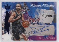 2022-23 Panini Court Kings Brush Strokes Sapphire 13/25 Tony Parker Auto HOF v9t
