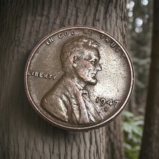  1947 S Lincoln Wheat Cent Penny Free Shipping