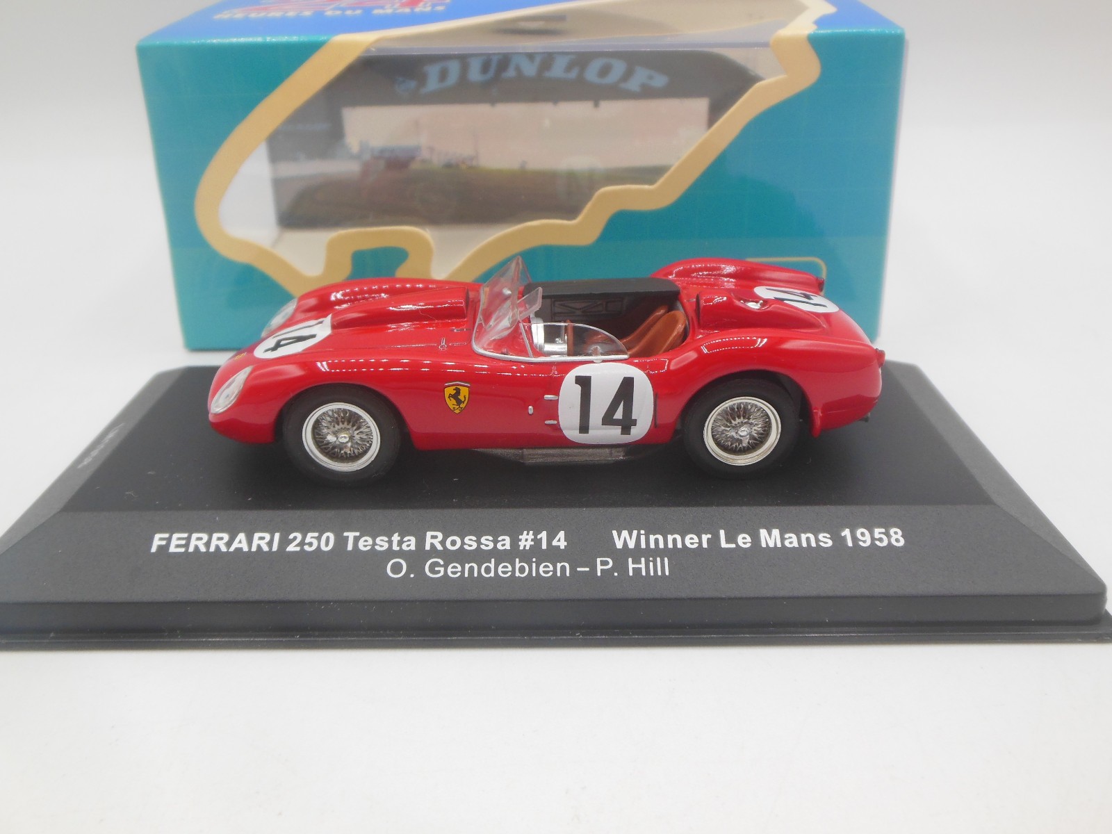 IXO LM 1958 Ferrari 250 Testa Rossa RN 14 Winner Le Mans 1958 1:43 Scale P Hill
