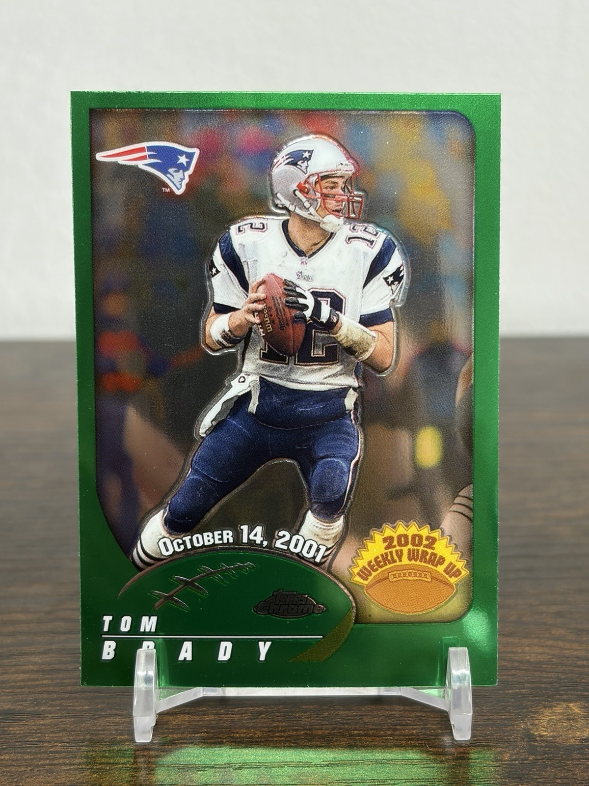 2002 Topps Chrome Weekly Wrap Up Tom Brady #150
