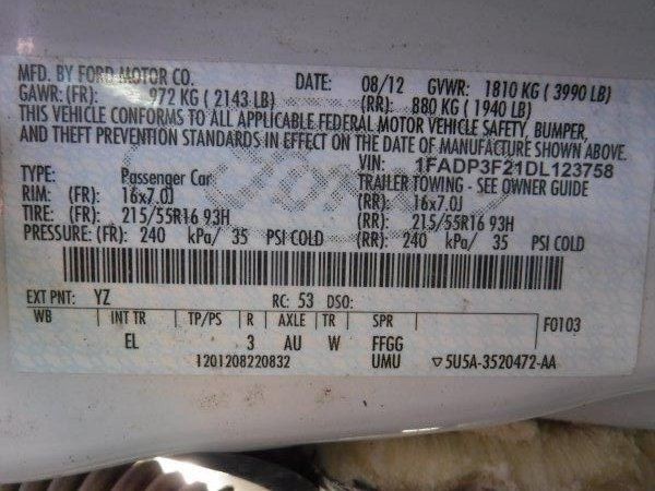 Air Cleaner Gasoline 2.0L Without Turbo Fits 12-18 FOCUS 1061499