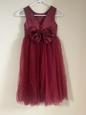 New Girls Dress Unbranded Size 6 Color Red  .#146