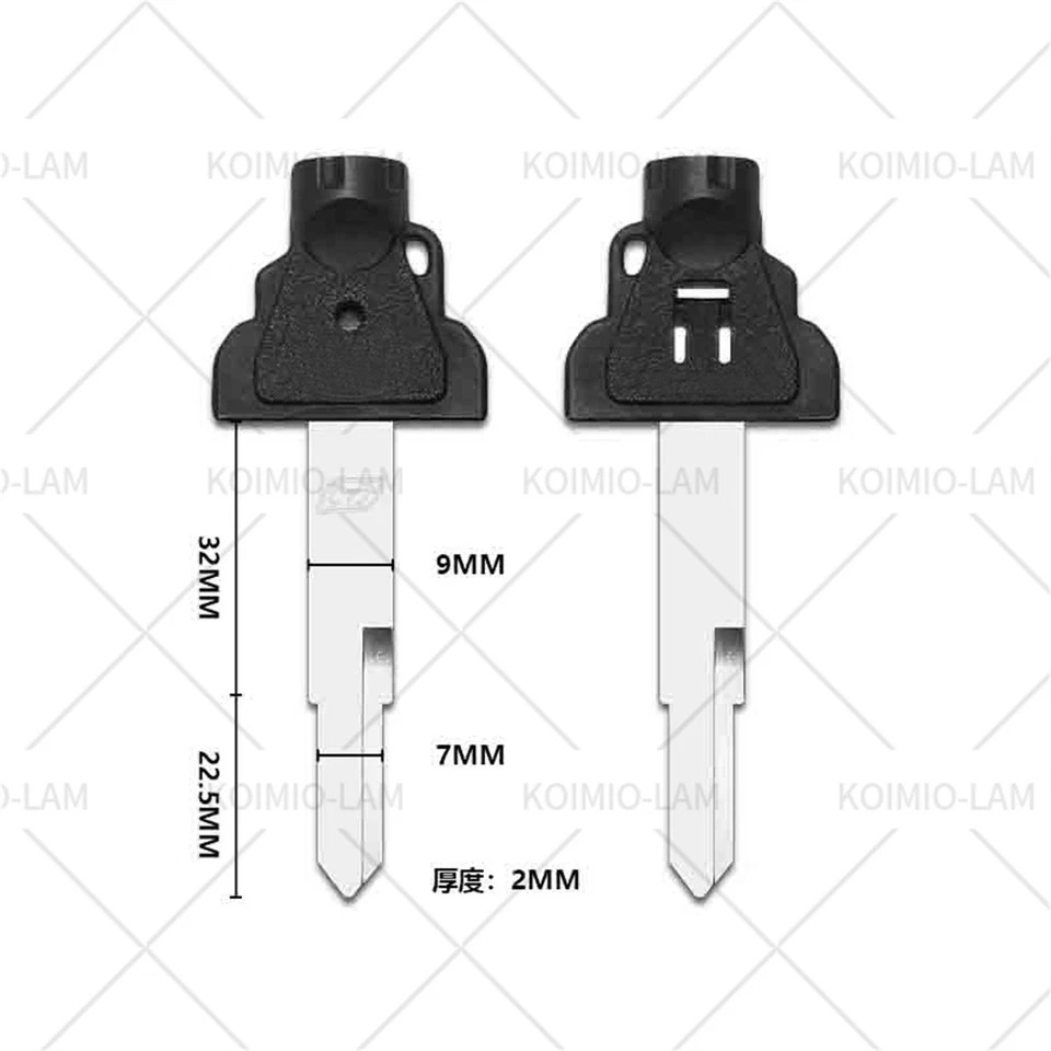 Fit For KYMCO Scooter Magnet Anti-Theft Lock CT250 300 400 Blank Key Uncut - Image 2 of 4
