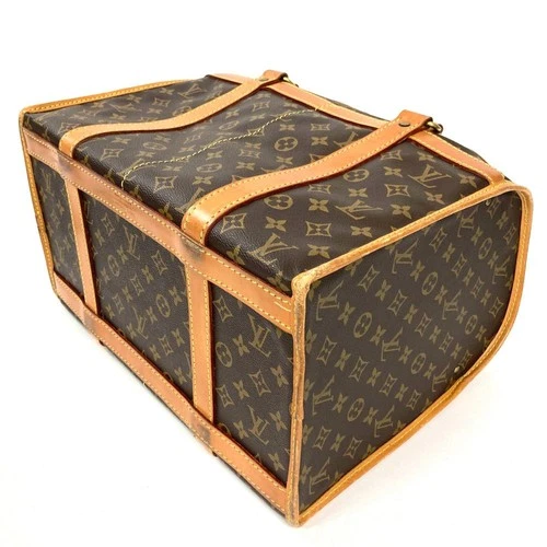 LOUIS VUITTON Carrier Bag Sac Chasseur Pet M41924 Monogram Canvas Brown