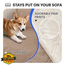 CYCMACO Dog Blanket 40x50in Khaki Waterproof Non-Slip Couch Cover