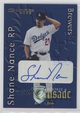 2002 Donruss The Rookies Crusade Auto 176/500 Shane Nance #RC-40 Auto 0j7g