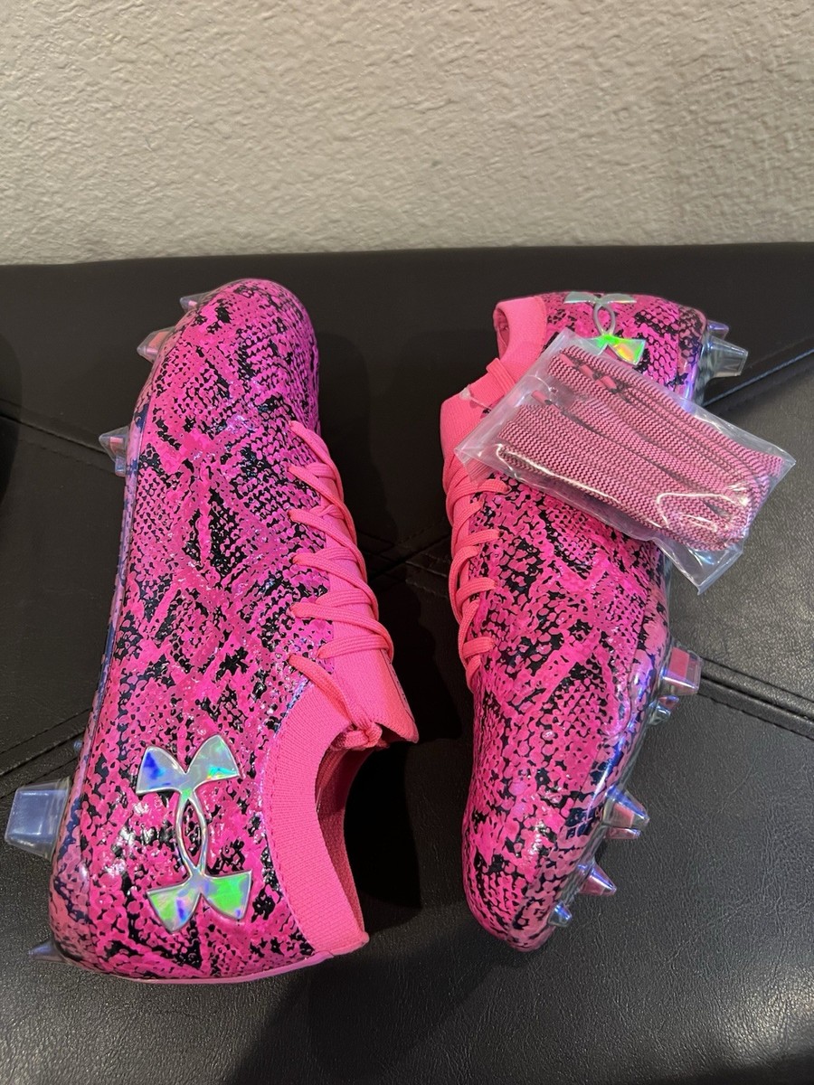 Under Armour Shadow Elite 3 FG Pitch Viper Men 6.5 Pink Soccer Cleats New Under Armour Drop Striking New  main image 3