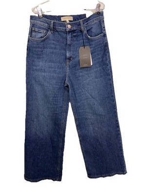 Current Elliot $208 Blue The Pioneer High Rise Wide Leg Jeans Women Sz 30 Casual