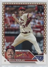 2023 Topps Complete Set Fanatics Exclusive Gold Star Miles Mikolas #548 ff8