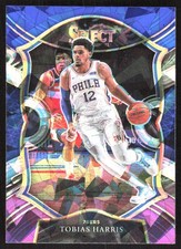 2541J 2020-21 Panini Select #11 Tobias Harris Blue White Purple Cracked Ice