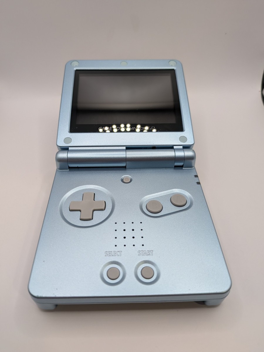 Nintendo Gameboy Advance SP AGS-101 - Pearl Blue - Tested & Works
