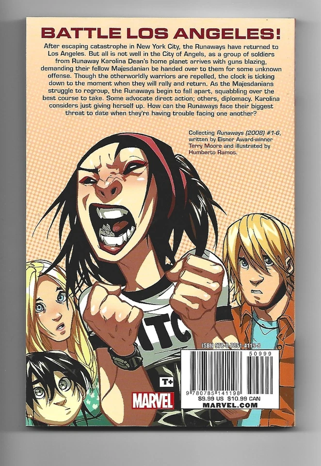 Runaways: Dead Wrong - Marvel Comics tamaño resumen comercio libro de bolsillo/novela gráfica Foto 2 de 2