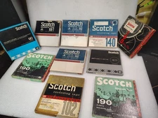 Scotch 7" reel to reel tapes, 10 reels