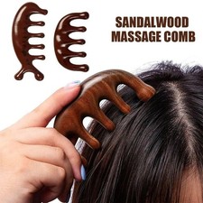Wooden Scalp Massager, Scalp Massager Hair Growth Comb for Scalp Gua Sha