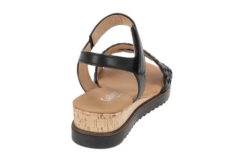 Scarpe Gabor GENOVA nere sandali da donna cinturino sandali 62.759.27 nuove - Foto 7 di 8