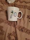 Fiesta Vintage Blue Bicycle With Flowers Tapered Mug | Fiestaware Coffee Cup