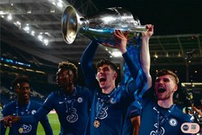 KAI HAVERTZ SIGNED 12X8 CHELSEA FC UCL 2021 WINNERS PHOTO (ACG CERT AG18120)