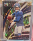 2025 Panini Select Jaxson Dart Club Level RC White Prizm Shock #/799 Giants